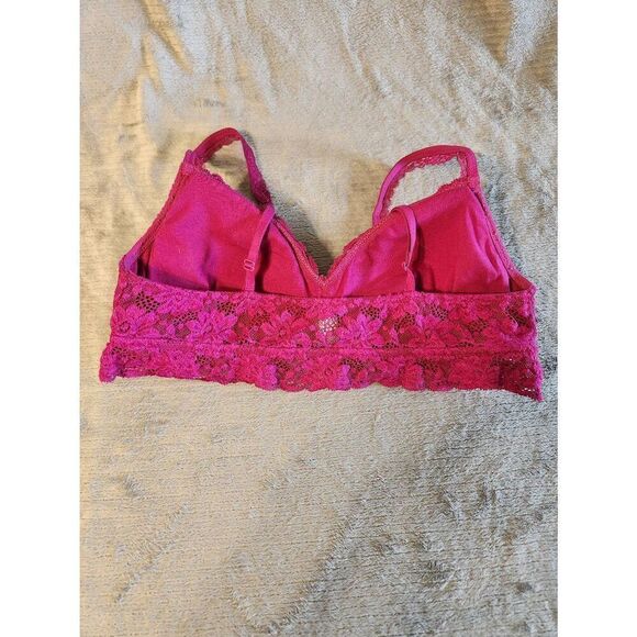 American Eagle Outfitters Bralette Pink Lace Size M - Picture 2 of 3